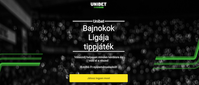 Unibet - Bajnokok Ligája nyereményjáték